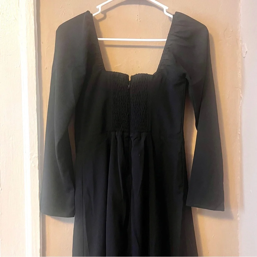 🏷️ Abercrombie & Fitch • long black maxi dress with side slit